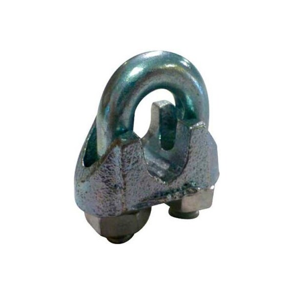 Advantage Sales & Supply Advantage Malleable Steel Zinc Plated Wire Rope Clip - 1/16" Diameter - Pack of 6 MWRC062P6 - main